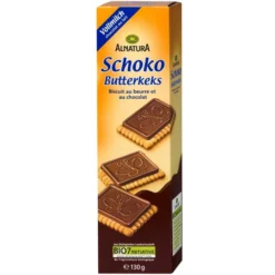 Bio Schoko Butterkeks Mit Vollmilchschokolade 130G