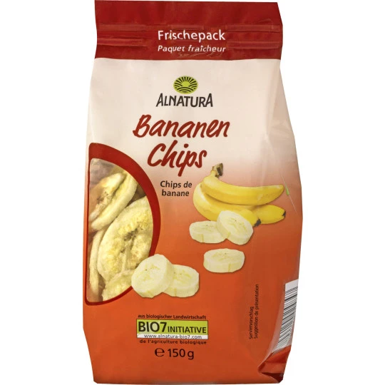 Bio Bananen Chips 150G 1 Bio Bananen Chips 150G