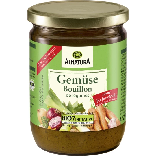 Bio Gemüse Bouillon Ohne Hefe-Extrakt 290G 1 Bio Gemüse Bouillon Ohne Hefe-Extrakt 290G