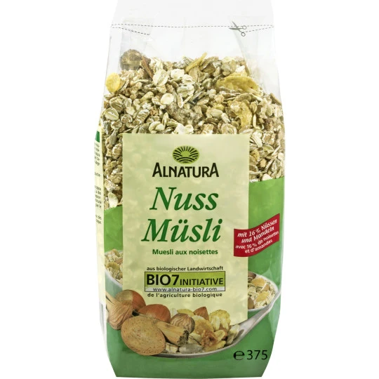 Bio Nuss Müsli 375G 1 Bio Nuss Müsli 375G