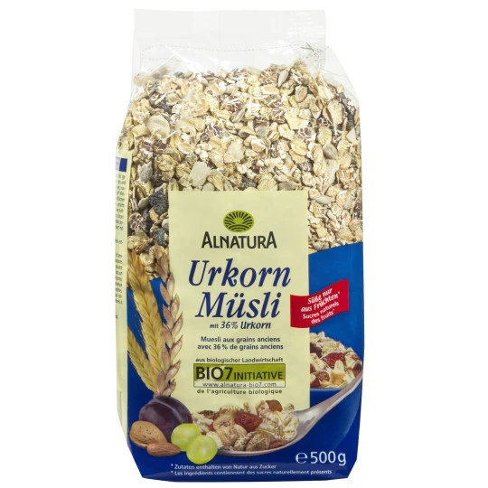 Bio Urkorn Müsli 500G 1 Bio Urkorn Müsli 500G