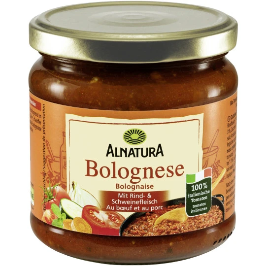 Bio Tomatensauce Bolognese 330ML 1 Bio Tomatensauce Bolognese 330ML