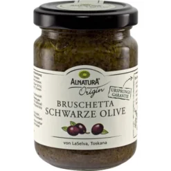 Bio Bruschetta Schwarze Olive 130G
