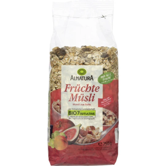 Bio Früchte-Müsli 750G 1 Bio Früchte-Müsli 750G