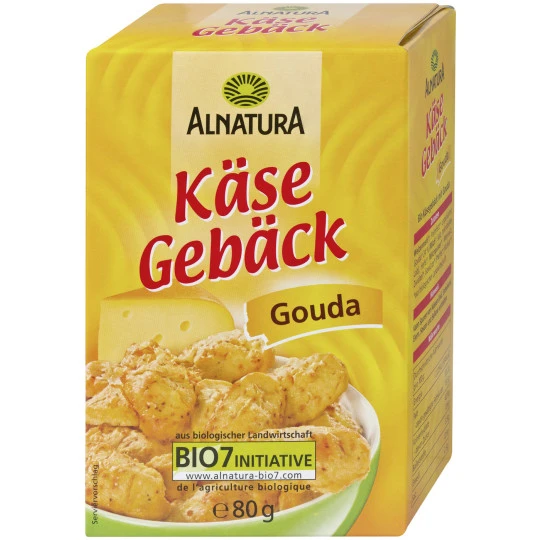 Bio Käsegebäck Gouda 80G 1 Bio Käsegebäck Gouda 80G