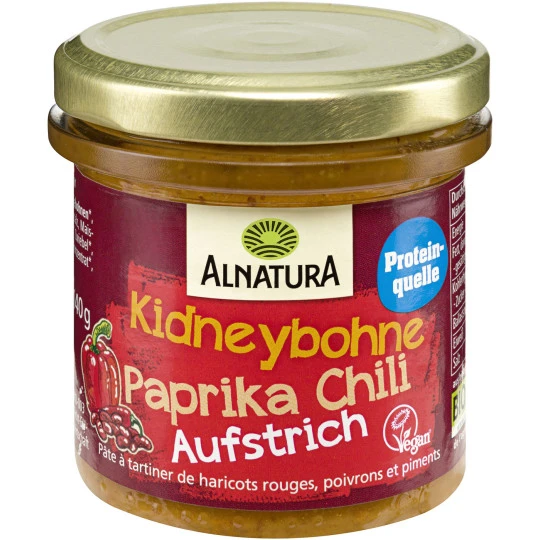 Bio Kidneybohne Paprika Chili Aufstrich 140G 1 Bio Kidneybohne Paprika Chili Aufstrich 140G