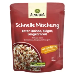 Bio Schnelle Mischung Roter Quinoa,Bulgur, Langkornreis 250G